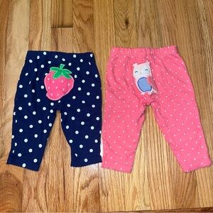 SOLD Carter’s Baby Girl Leggings Bundle